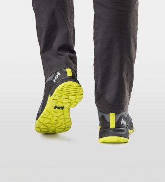 Helly Hansen Scarpe da montagna Canyon Low HT grigio carbone e verde lime