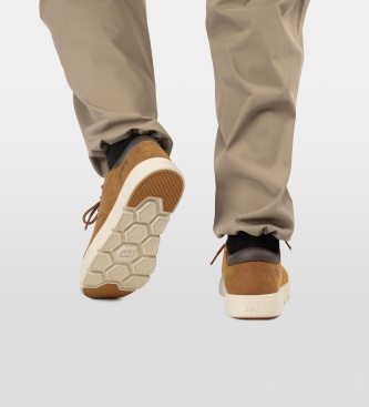 Helly Hansen Scarpe basse in pelle Pinehurst colore miele e marrone caffè
