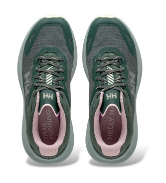 Helly Hansen Scarpe da trail running Buzzard verde scuro e lime