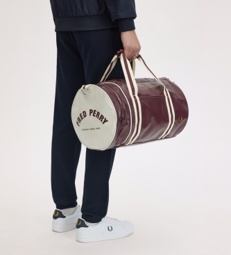 Fred Perry Klasyczna torba Barrel w kolorze bordowym