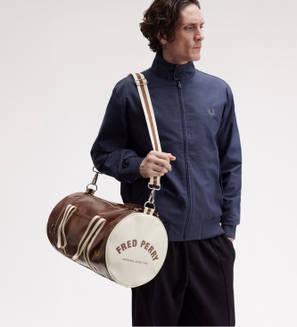 Fred Perry Klasyczna torba typu Barrel w kolorze brązowym