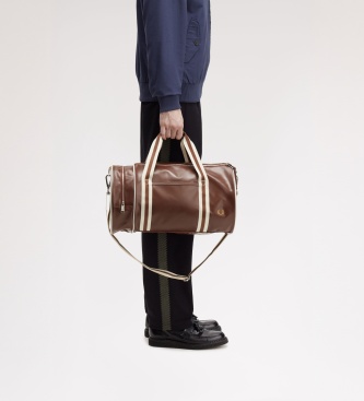Fred Perry Klasyczna torba typu Barrel w kolorze brązowym