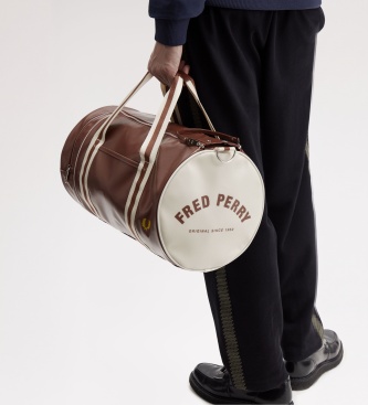 Fred Perry Klasyczna torba typu Barrel w kolorze brązowym