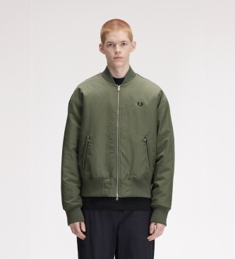 Fred Perry Vadderad bomberjacka Tennis grön