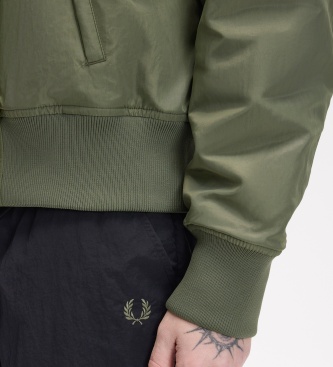 Fred Perry Vadderad bomberjacka Tennis grön