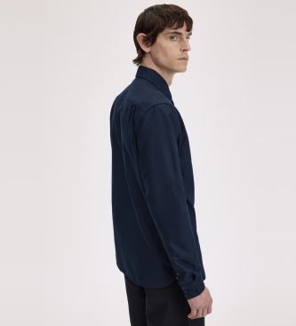 Fred Perry Camisa Oxford azul-marinho