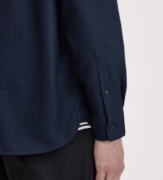 Fred Perry Camisa Oxford azul-marinho
