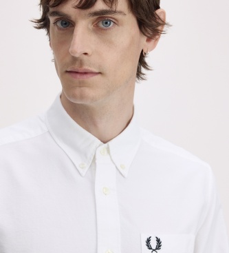 Fred Perry Camisa Oxford branca