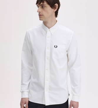 Fred Perry Camisa Oxford branca