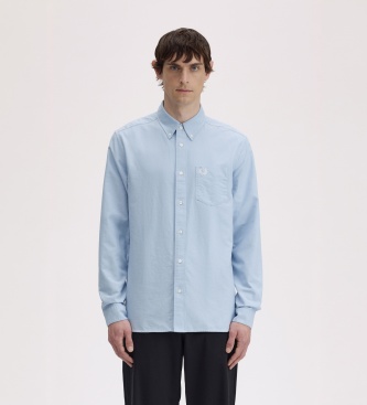 Fred Perry Camisa Oxford azul claro