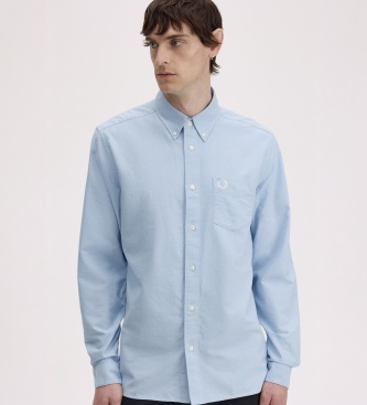 Fred Perry Camisa Oxford azul claro