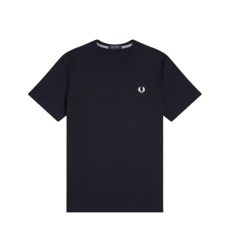 Fred Perry Camiseta de cuello redondo azul marino