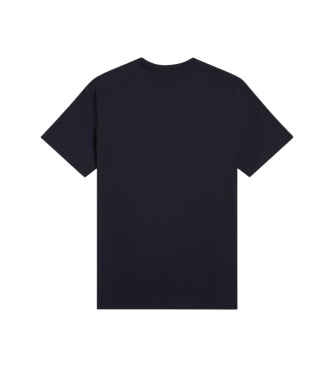 Fred Perry Camiseta de cuello redondo azul marino