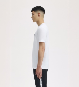 Fred Perry Camiseta Ringer blanca