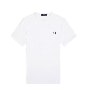Fred Perry Camiseta Ringer blanca
