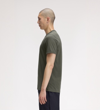 Fred Perry Camiseta Ringer verde