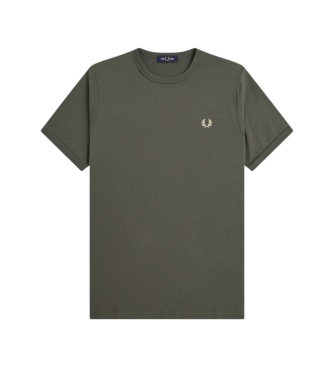 Fred Perry Camiseta Ringer verde