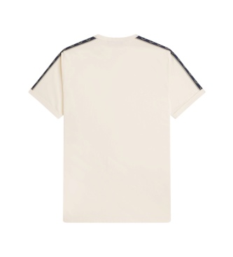 Fred Perry Camiseta Ringer Contrast Tape beige