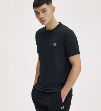 Fred Perry Camiseta Ringer negra