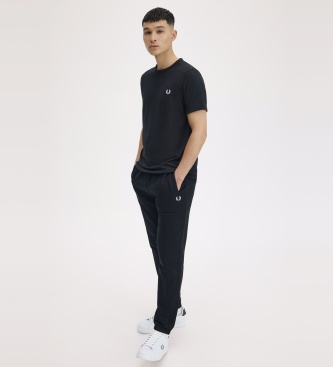 Fred Perry Camiseta Ringer negra