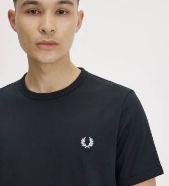 Fred Perry Camiseta Ringer negra