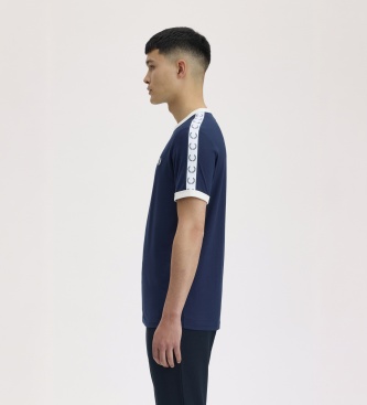 Fred Perry Camiseta Ringer Taped marino