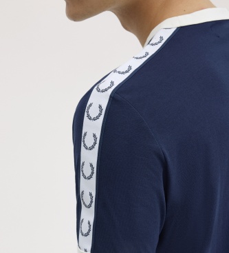 Fred Perry Camiseta Ringer Taped marino
