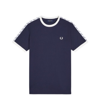 Fred Perry Camiseta Ringer Taped marino