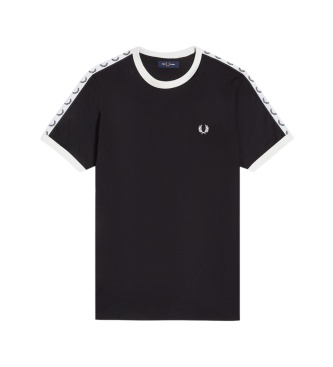 Fred Perry Camiseta Ringer Taped negra
