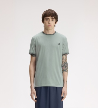 Fred Perry Camiseta Twin Tipped azul