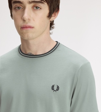 Fred Perry Camiseta Twin Tipped azul