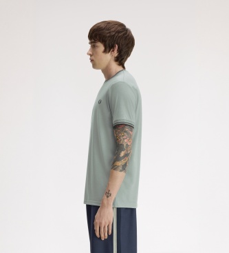 Fred Perry Camiseta Twin Tipped azul