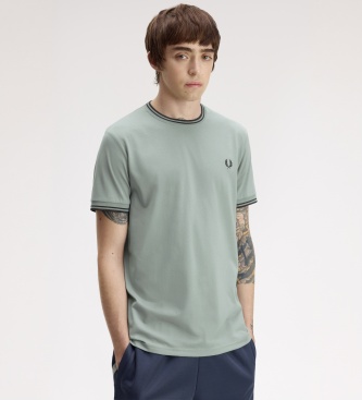 Fred Perry Camiseta Twin Tipped azul