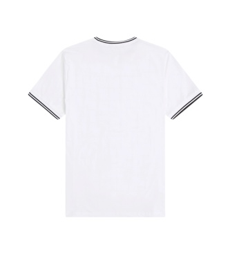 Fred Perry Camiseta Twin Tipped blanca