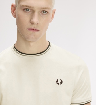 Fred Perry Camiseta Twin Tipped beige