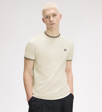 Fred Perry Camiseta Twin Tipped beige