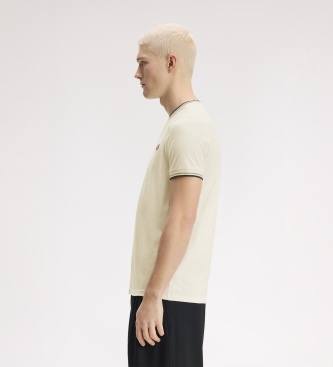 Fred Perry Camiseta Twin Tipped beige