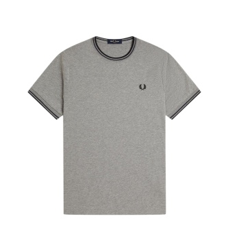 Fred Perry Camiseta Twin Tipped gris