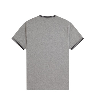Fred Perry Camiseta Twin Tipped gris