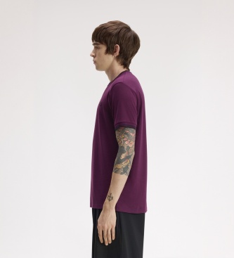 Fred Perry Camiseta Twin Tipped lila