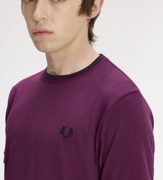 Fred Perry Camiseta Twin Tipped lila