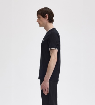 Fred Perry Camiseta Twin Tipped negra