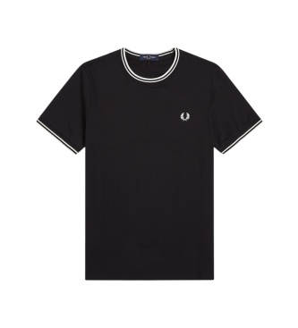 Fred Perry Camiseta Twin Tipped negra
