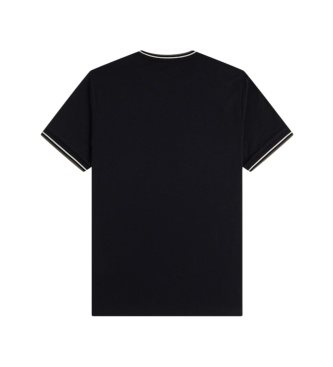 Fred Perry Camiseta Twin Tipped negra