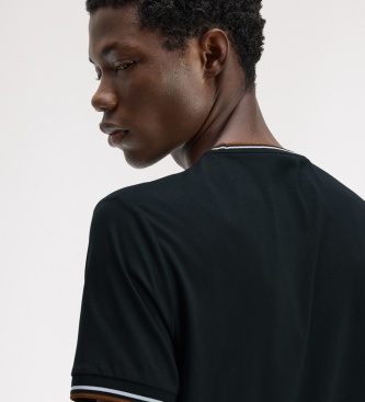 Fred Perry Camiseta Twin Tipped verde oscuro