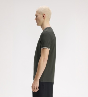 Fred Perry Camiseta Twin Tipped verde