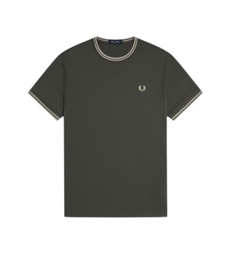 Fred Perry Camiseta Twin Tipped verde