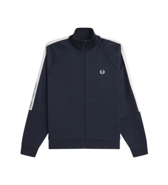 Fred Perry Giacca da tuta Printed Tape blu navy