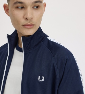 Fred Perry Giacca da tuta Taped blu navy