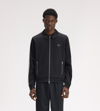 Fred Perry Giacca da tuta Tipped Tape nera